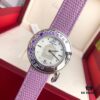 Authentic Ferragamo F64 Series, 38mm Case Diameter, Swiss Original Movement, Bezel Set with Colorful Crystals