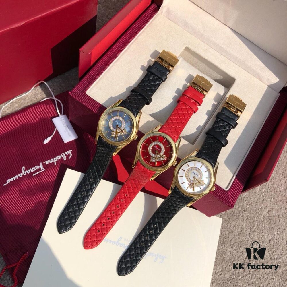 Exclusive Model, Special Channel Product, Authenticity Guaranteed with Tenfold Compensation for Counterfeit, Limited Stock Available. Salvatore Ferragamo Quartz Women's Watch, 33mm Case Diameter, Anti-Reflective Sapphire Crystal