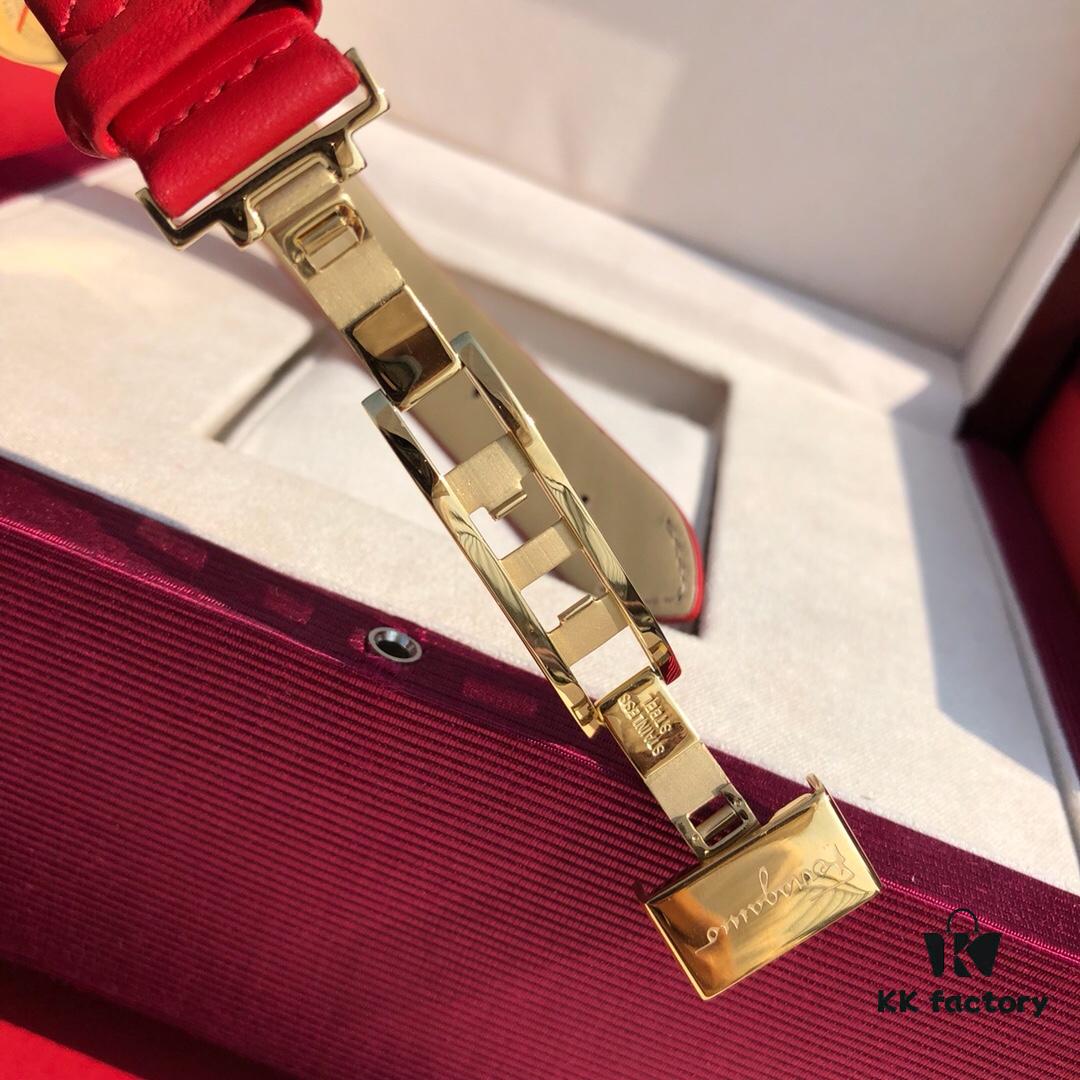 Exclusive Model, Special Channel Product, Authenticity Guaranteed with Tenfold Compensation for Counterfeit, Limited Stock Available. Salvatore Ferragamo Quartz Women's Watch, 33mm Case Diameter, Anti-Reflective Sapphire Crystal