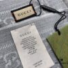 Classic Upgrade - Gray GUCI Double-Sided Jacquard Wool Scarf