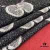 Gucci Unisex Wool Jacquard Scarf with Metallic Thread, Three Colors Available