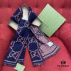 GUCCI 2021 Latest Scarf - Double-Sided Jacquard, Two-Tone Plaid Design, Must-Have Winter Accessory