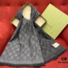 Classic Upgrade - Black Gray | GUCCI This is the Original Divine Aesthetic Design, So Elegant and Generous, Exceptionally Valuable, Double-Sided 3D Jacquard Technique, Wearable on Both Sides, 100% Wool, Extremely Soft, Non-Irritating to Skin, 48cm*180cm