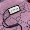 Classic Upgrade - Gray Pink | GUCCI, The Original Divine Aesthetic Style, So Soft and Elegant, Great Value, Double-Sided 3D Jacquard Craft, Wearable on Both Sides, 100% Wool, Extremely Soft and Non-Irritating, 48cm*180cm