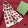 Bestseller GUCCI Geometric Pattern Kids' Scarf, Adorable Style Suitable for Adults Too – Vintage Charm, Super Soft and Non-Irritating, 100% Wool, 16*140cm