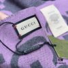 Gray Pink GUCCI Double-Sided Large Tassel Scarf – 100% Cashmere, Extremely Soft and Skin-Friendly, Luxurious and Elegant Unisex Scarf, 45*200CM