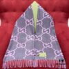 Gray Pink GUCCI Double-Sided Large Tassel Scarf – 100% Cashmere, Extremely Soft and Skin-Friendly, Luxurious and Elegant Unisex Scarf, 45*200CM