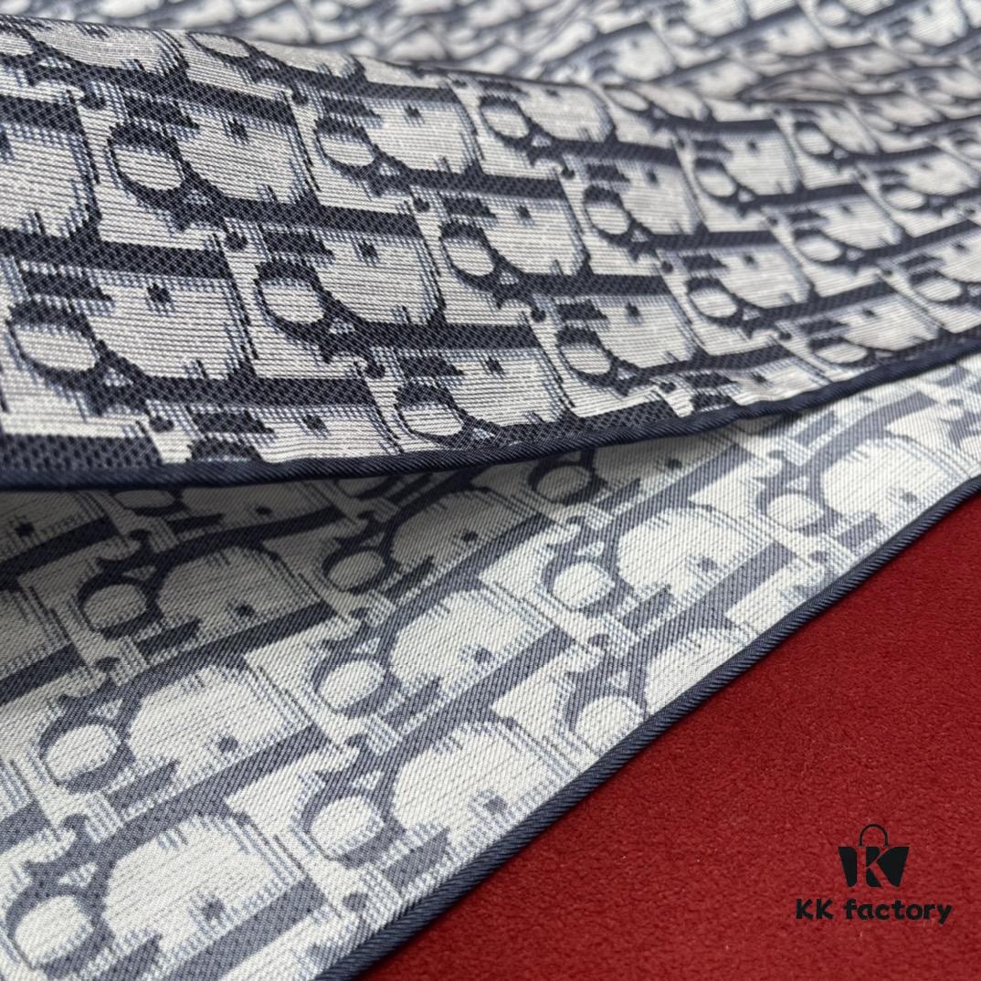 Dior Vintage Classic Floral Square Scarf, Pure Hand-Rolled Silk, 90*90CM