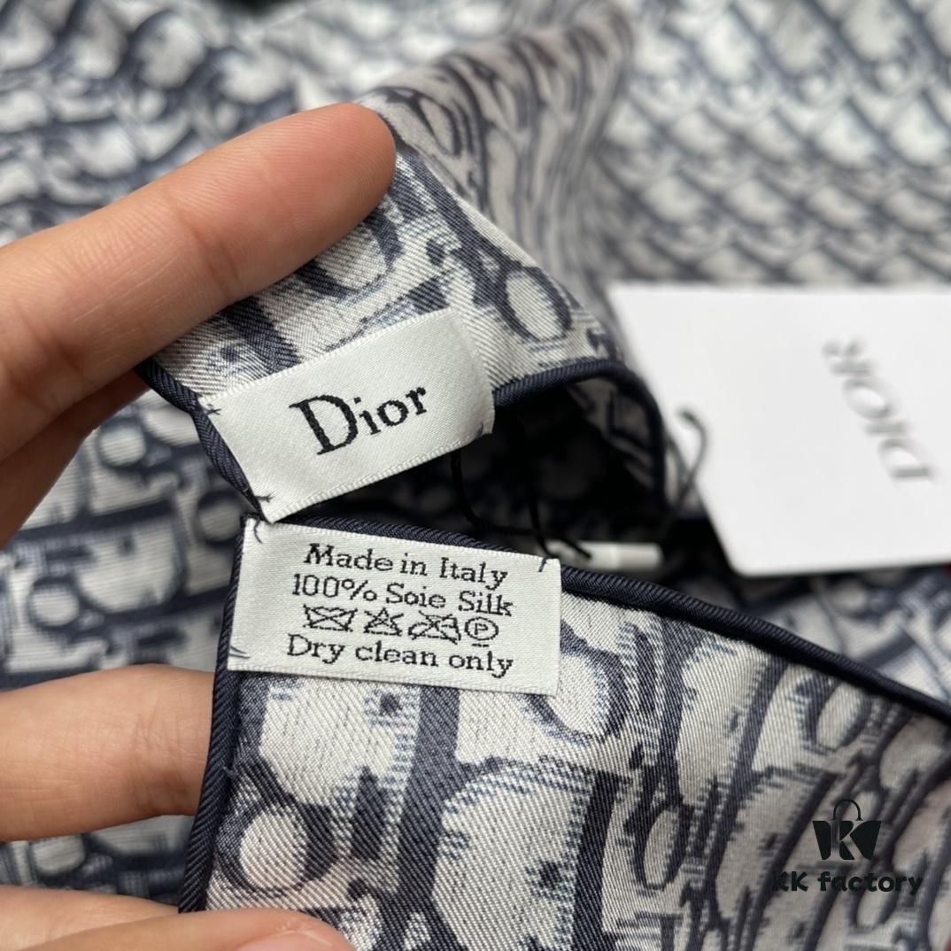 Dior Vintage Classic Floral Square Scarf, Pure Hand-Rolled Silk, 90*90CM