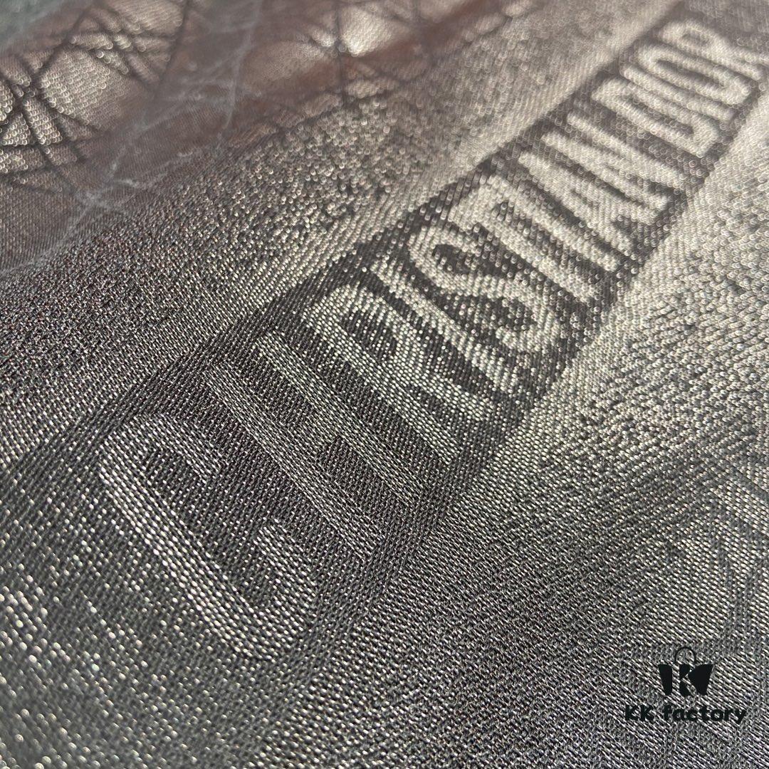 Dior Checkered Pattern Gold Thread Shawl, Black - Silk and Wool-Cashmere Blend, 140cm*140cm