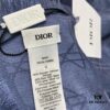 Blue Herringbone Dior Herringbone Trim Gold Thread Shawl