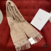 Khaki Dior Winter Must-Have Super Classic Cashmere Scarf