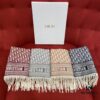 Khaki Dior Winter Must-Have Super Classic Cashmere Scarf