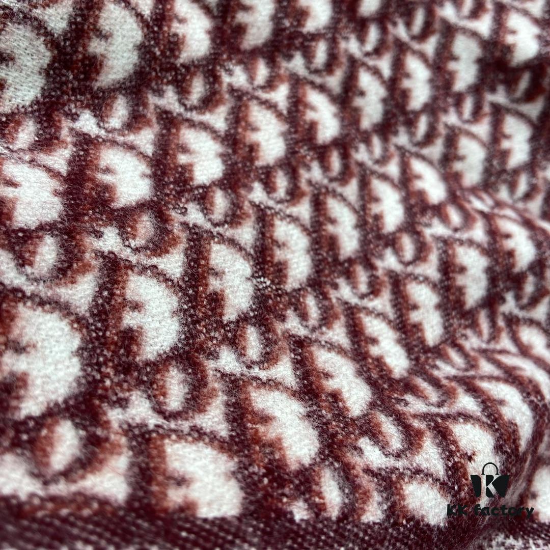 RED DIOR Super Hard-to-Get Classic Cashmere Scarf in Winter, Warm and Stylish, 100% Pure Cashmere, Soft and Thick Windproof, 45cm*200cm