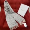Dior Gray Winter Super Hard-to-Find Classic Cashmere Scarf