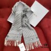Dior Gray Winter Super Hard-to-Find Classic Cashmere Scarf