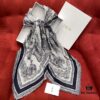 Dior Toile de Jouy Print Scarf - Youthful and Vibrant Design with Wool, Silk, and Cotton Blend