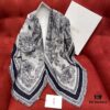 Dior Toile de Jouy Print Scarf - Youthful and Vibrant Design with Wool, Silk, and Cotton Blend