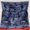 Dior Navy Blue Shawl Reimagines the Iconic Toile de Jouy Pattern with a Faded Effect