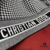 DIOR Eternal Classic – Houndstooth Pattern Unisex Scarf with 97% Cashmere