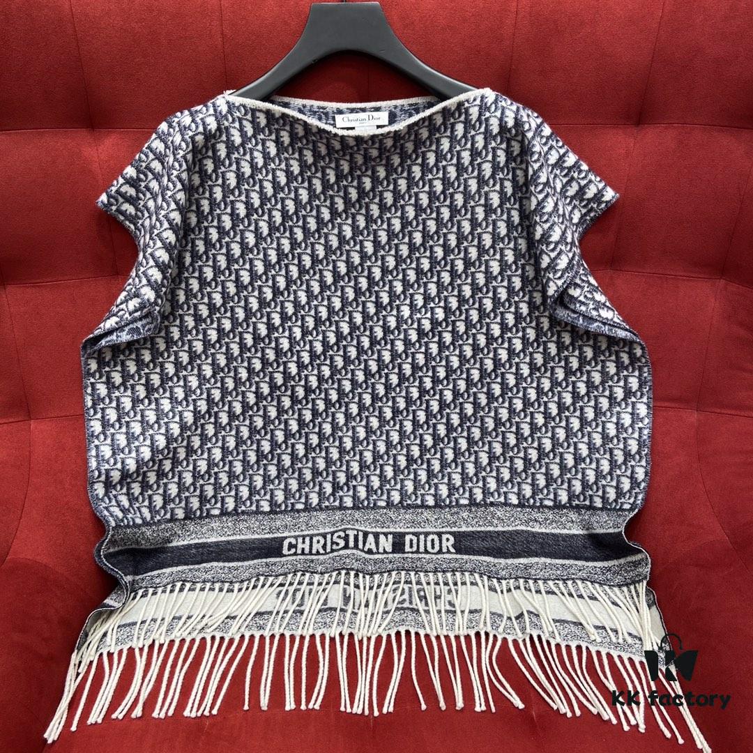 Dior Classic Elegant Shawl - Pure Cashmere Hooded Wrap, Soft and Skin-Friendly, Perfect for Styling - 70*150cm, 100% Cashmere