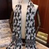 Dior Men's Cashmere Knit Scarf, High-End Classic Design, Matches Store Version
