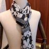 Dior Men's Cashmere Knit Scarf, High-End Classic Design, Matches Store Version