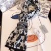 Dior Men's Cashmere Knit Scarf, High-End Classic Design, Matches Store Version