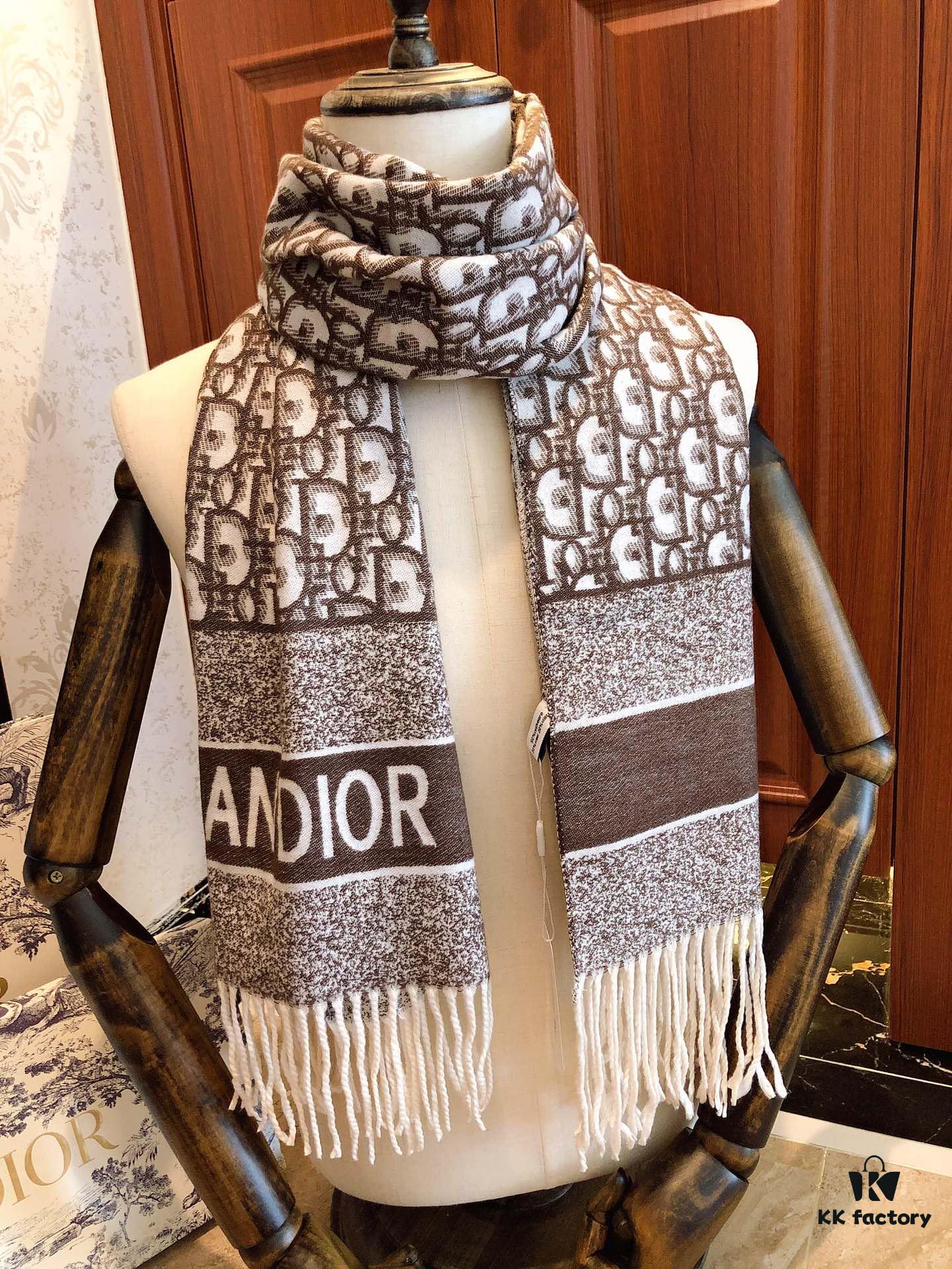 Hot Arrival ‼️ Highly Recommended 【DIOR】 Must-Have! Latest Designer Double-Sided Cashmere Scarf – Extremely Versatile and Elegant!