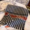 Dior Hot-Selling New Checkered Pattern Scarf, Celebrity Favorite, Classic and Timeless Design