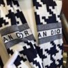 Dior High-End Cashmere Knit Scarf, Synchronized with Boutique Collection
