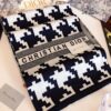 Dior High-End Cashmere Knit Scarf, Synchronized with Boutique Collection