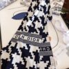 Dior High-End Cashmere Knit Scarf, Synchronized with Boutique Collection