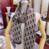 Dior · Classic Autumn-Winter Knit Bicolor Jacquard Cashmere Scarf 30*200cm