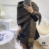 New Dior-style Silver Thread Core Yarn Scarf, Fashionable Luxury Design, Exquisitely Crafted, Two Colors in Stock