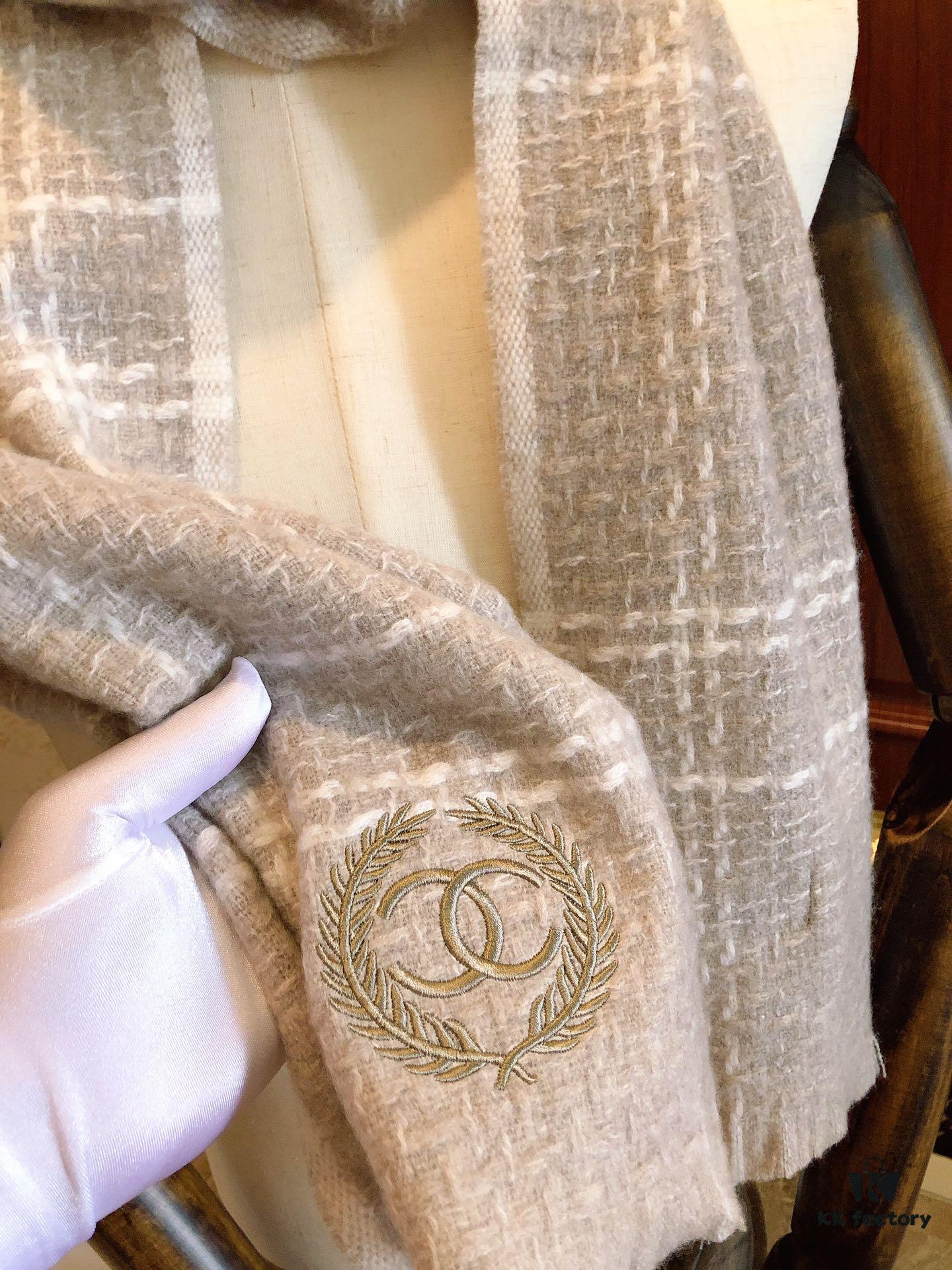 CHANEL Wool Scarf - Luxurious Softness and Elegance