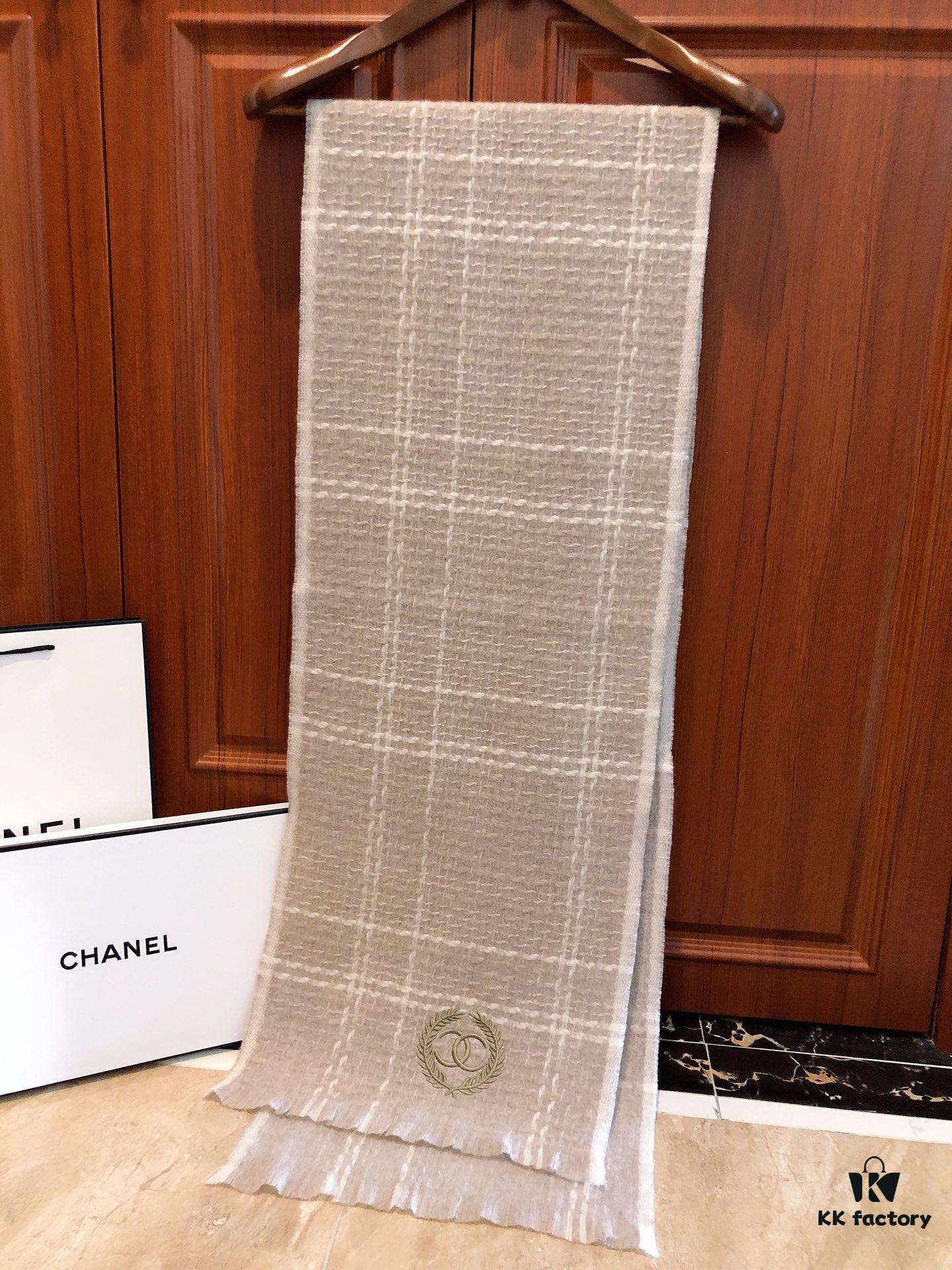 CHANEL Wool Scarf - Luxurious Softness and Elegance