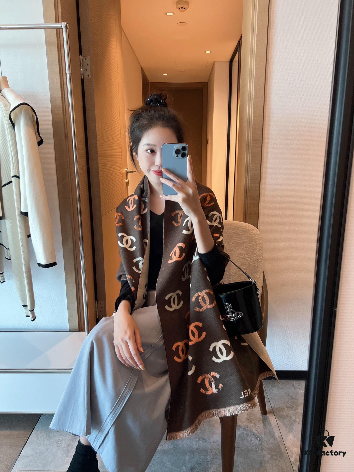 CHANEL Highlight Recommendation! Luxurious, Comfortable and Stylish Cashmere Scarf with Unique Elegance