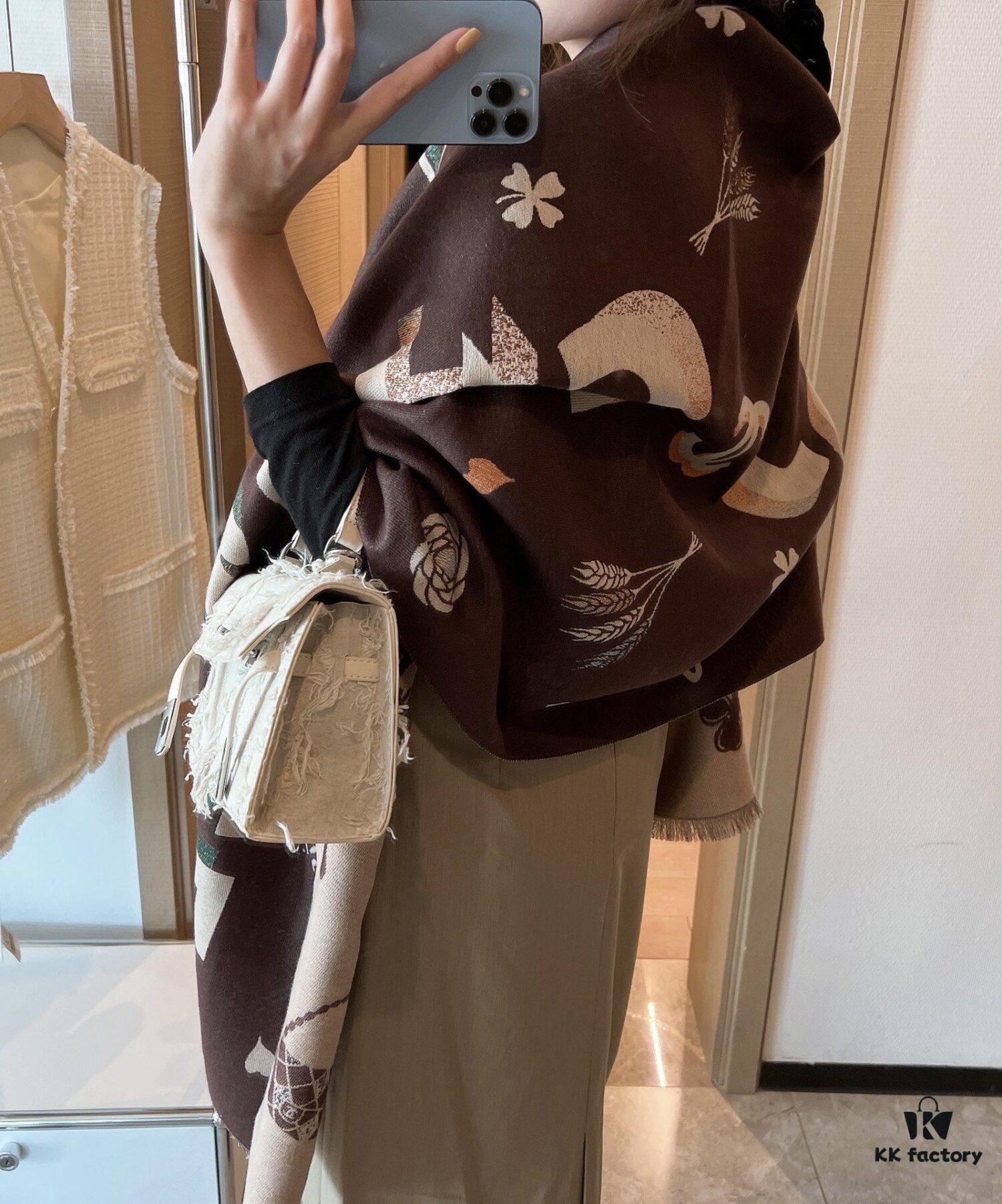 Chanel New Arrival, Exquisite Rainbow Stripe Design, 180x70cm, 100% Premium Quality