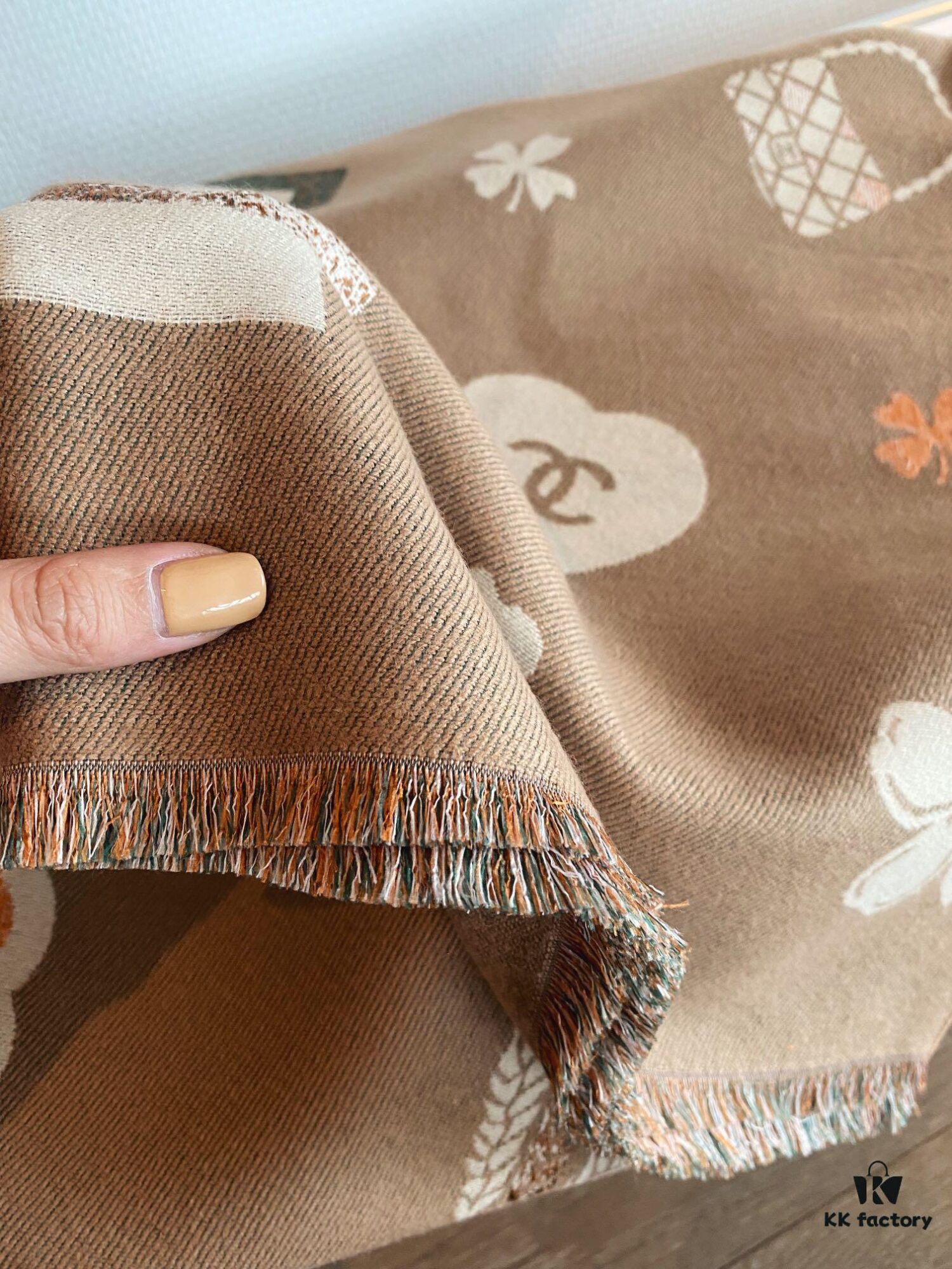 Chanel New Arrival, Exquisite Rainbow Stripe Design, 180x70cm, 100% Premium Quality