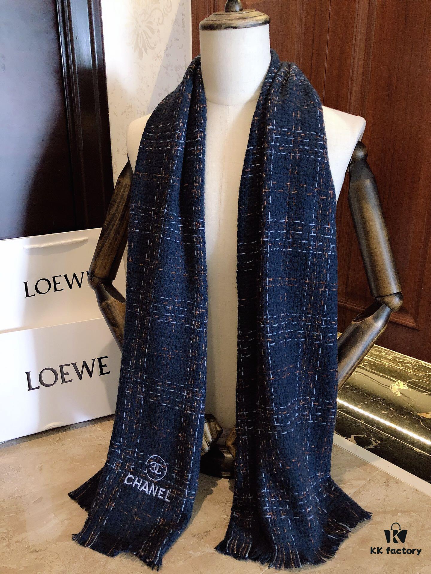 CHANEL Wool Scarf - Pure Color Luxury Design, Extremely Soft and Lightweight with Airy Volume
