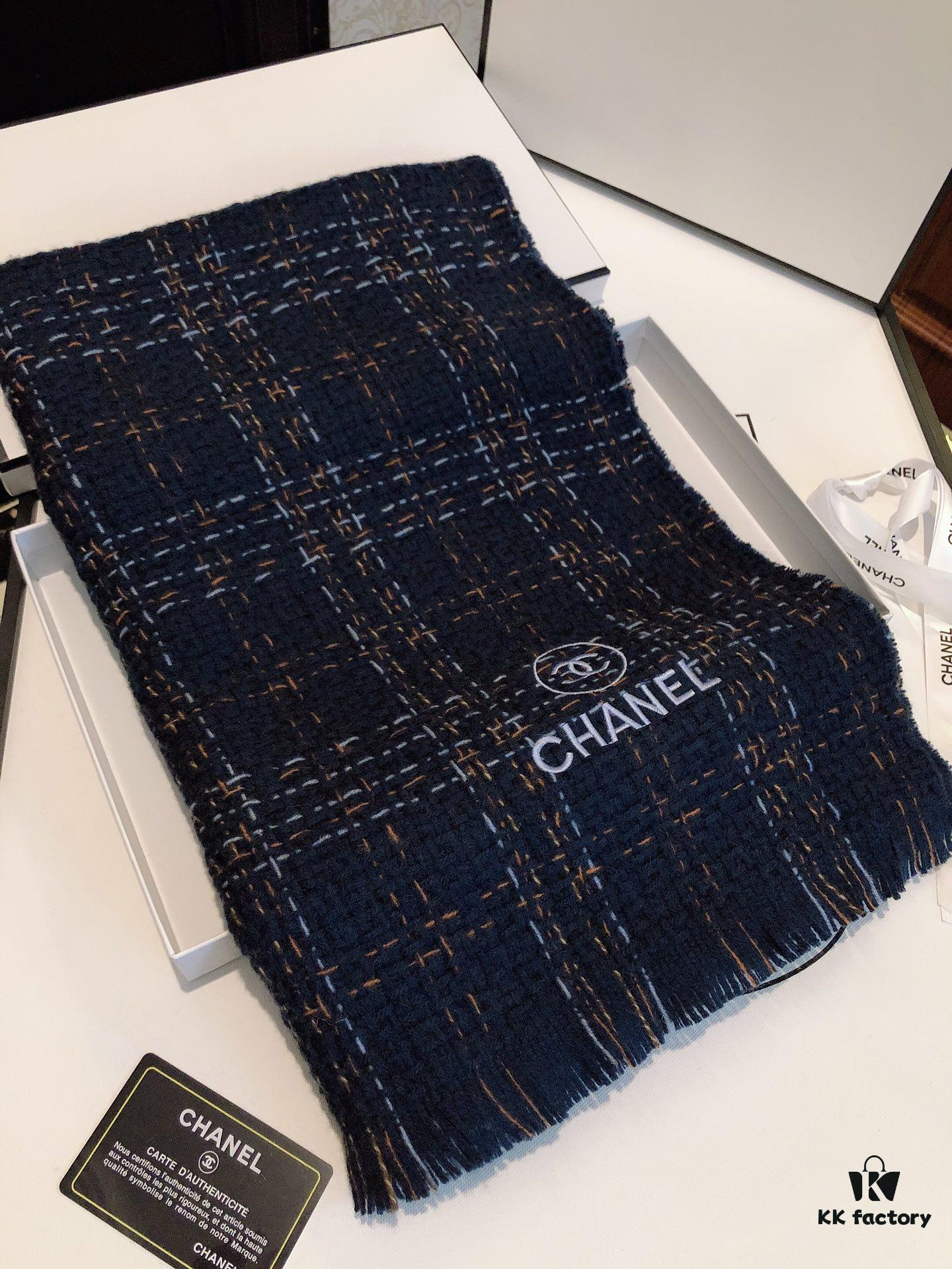 CHANEL Wool Scarf - Pure Color Luxury Design, Extremely Soft and Lightweight with Airy Volume