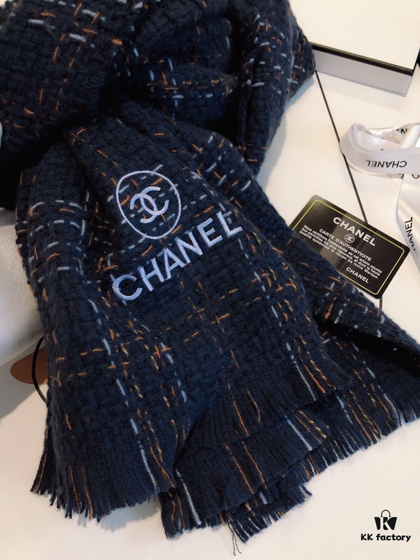 CHANEL Wool Scarf - Pure Color Luxury Design, Extremely Soft and Lightweight with Airy Volume