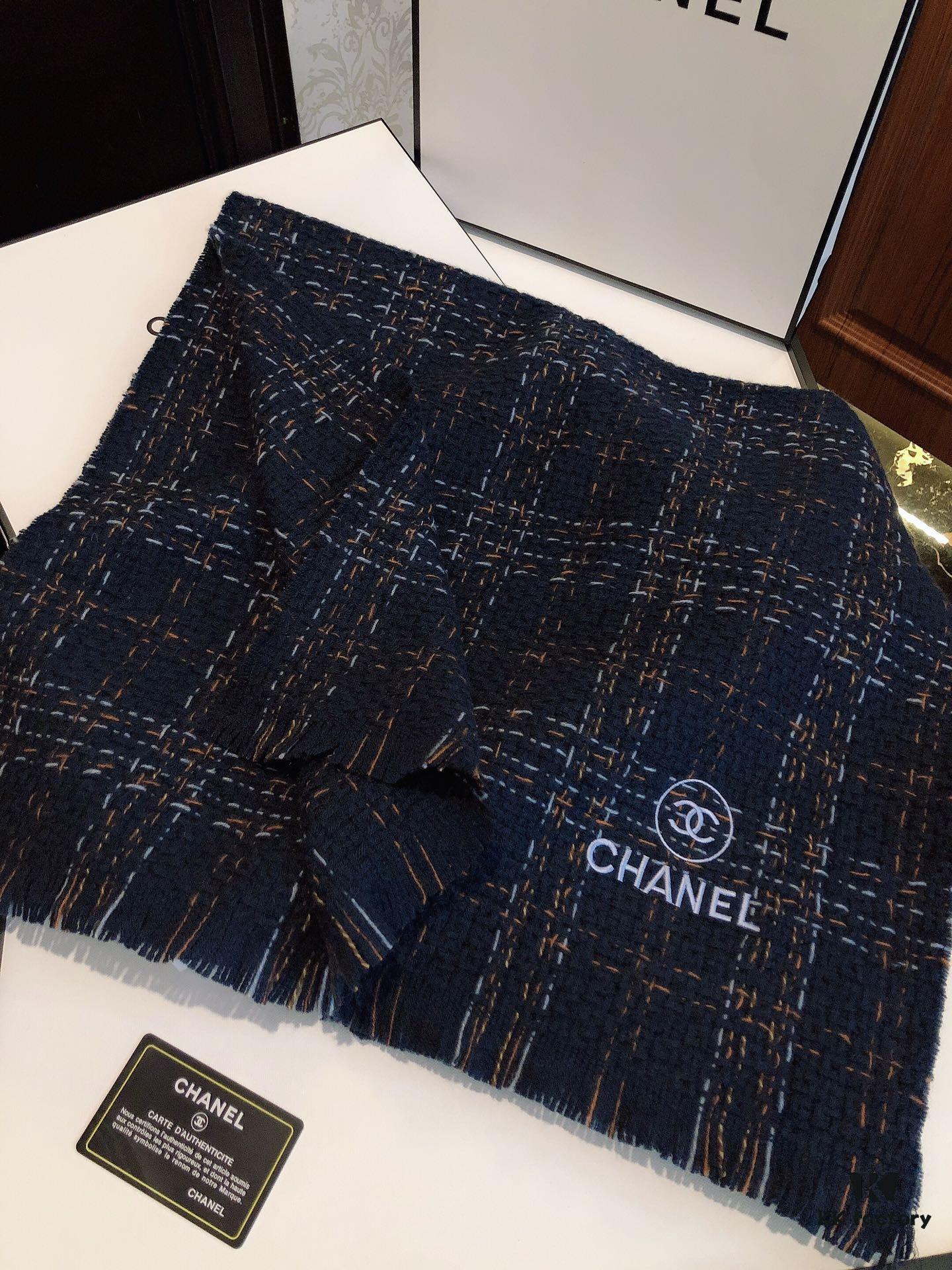 CHANEL Wool Scarf - Pure Color Luxury Design, Extremely Soft and Lightweight with Airy Volume