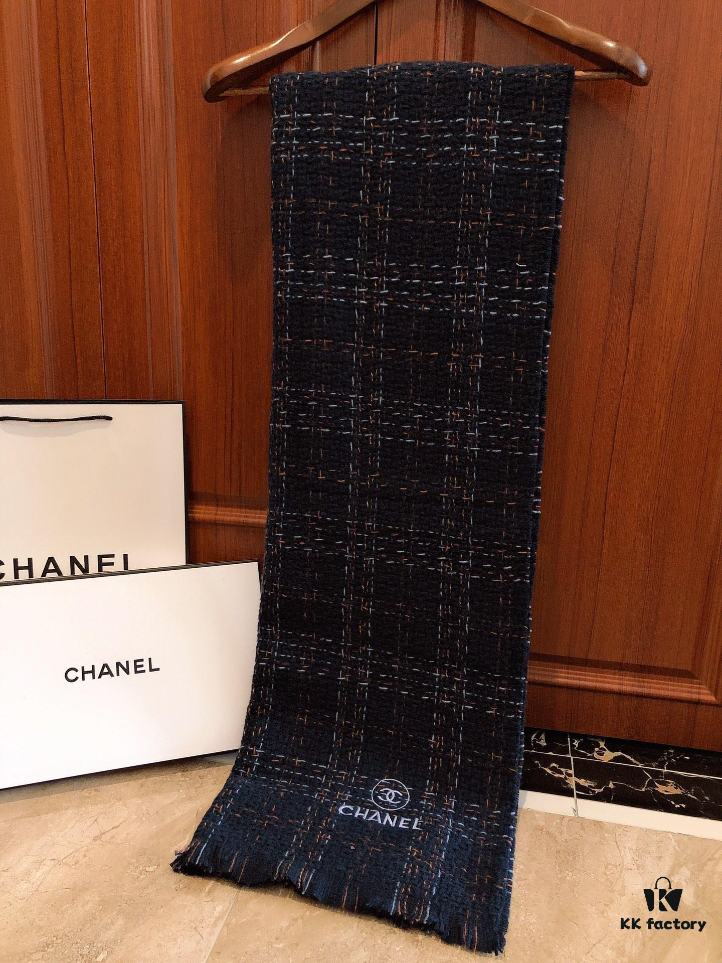 CHANEL Wool Scarf - Pure Color Luxury Design, Extremely Soft and Lightweight with Airy Volume