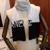CHANEL (Chanel) Synchronized with Boutique, High-End Cashmere Knit Scarf! Classic Men's Design, Elegant and Versatile