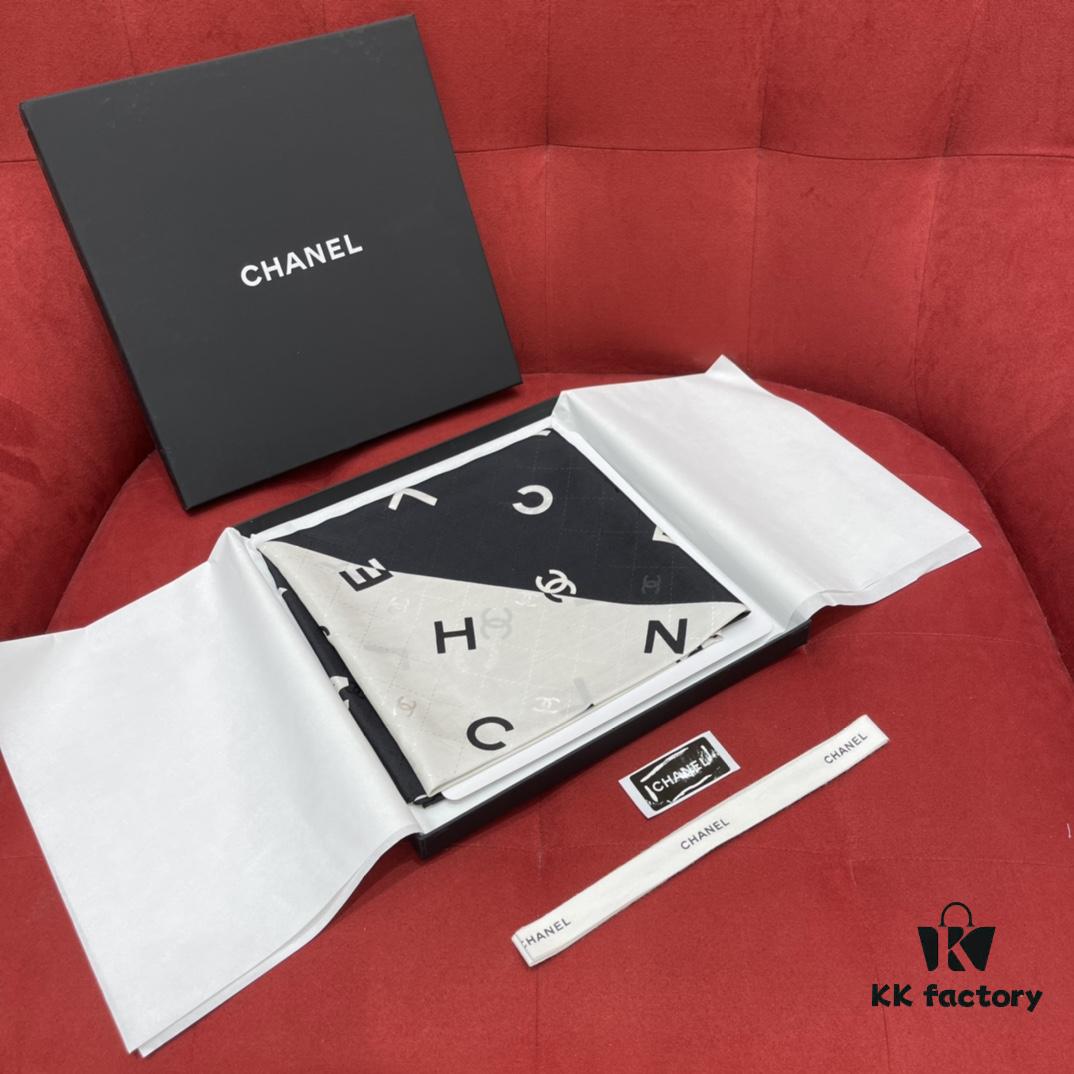 CHANEL Silk Scarf – Highly Anticipated, Absolutely Stunning, Beautiful in Any Style, 100% Genuine Silk, 90*90cm