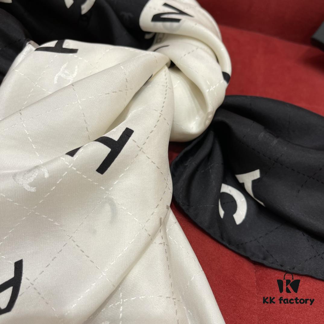 CHANEL Silk Scarf – Highly Anticipated, Absolutely Stunning, Beautiful in Any Style, 100% Genuine Silk, 90*90cm