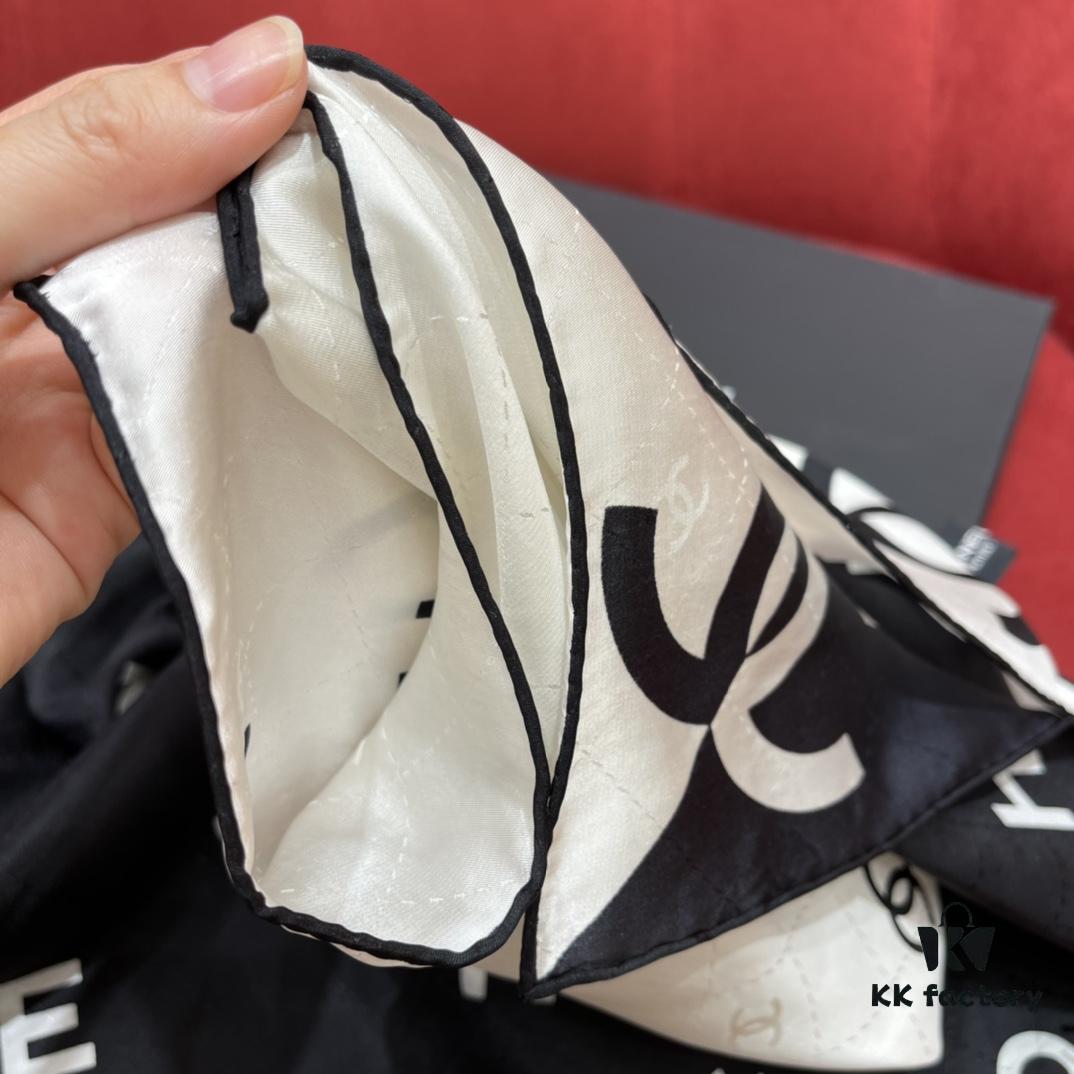 CHANEL Silk Scarf – Highly Anticipated, Absolutely Stunning, Beautiful in Any Style, 100% Genuine Silk, 90*90cm