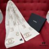 CHANEL Monogram No.5 Scarf, Double-Sided Two-Tone Jacquard Scarf, 49% Cashmere, 40% Wool, 11% Silk Fabric, Soft and Cozy, 30*180CM